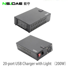 Carregador USB de várias portas 200W