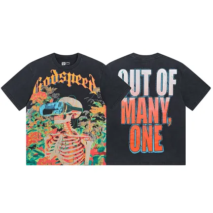 God Speed Vintage Heavyweight Cotton T-Shirts for Men