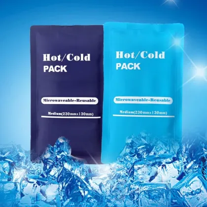 Custom Reusable Sports Cold Compress Gel Ice Packs in Multiple Sizes