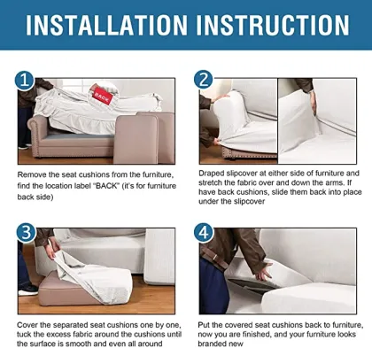 Thicker Jacquard Home Daily Sofa Cushion Covers