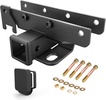 2024 N2 All-in-one heavy-duty 2 Inch Rear Bumper Tow Trailer Hitch Receiver Kit Compatible for 2018-2024 Jeep Wrangler JL JLU