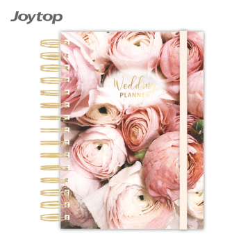 Joytop Custom Logo Printing Organizer Planer Hochzeitstagebuch Spiral Hardcover Journal