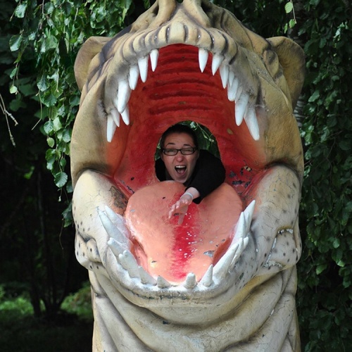 Dinosaur Park Equipment Dinosaur Head Statue for Photography