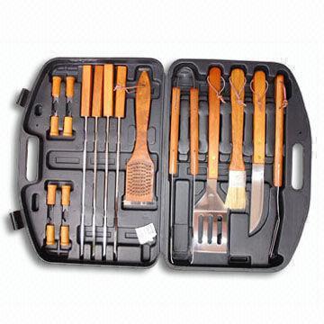 Barbecue Set Made of Stainless Steel, Includes Various Barbecue Tools, Suitable for Gift Purposes