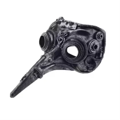 2025 Trending Cyborg Steampunk Plague Doctor Halloween Costume Props