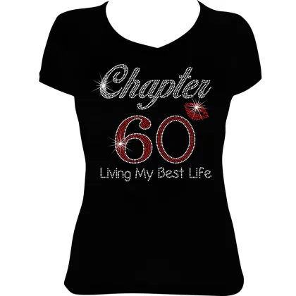 Birthday Bling Shirt - Chapter 50 Rhinestone Transfer Design 40 60