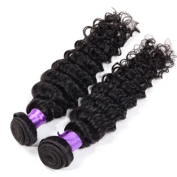 100% Natural Brazilian Deep Wave Human Hair, Unprocessed Wholesale Brazilian Wet And Wavy Hair Deep Wave Brazilian Hair