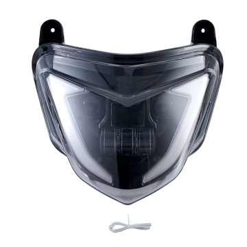 Ducati Hypermotard 821 Original Black Die-cast Aluminum Headlight with DRL Turn Signal
