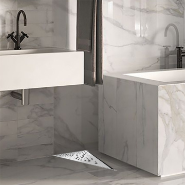 Anti-Odor Siphon Triangle Floor Drain Sus304 Stainless Steel