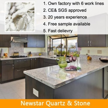 Newstar Quartz Veins Discount Kitchen Countertops