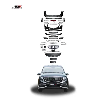 GBT 2023 Mercedes Vito W447 Body Kit - V Class Accessories 2016-On Maybach Bumper Grille Upgrade