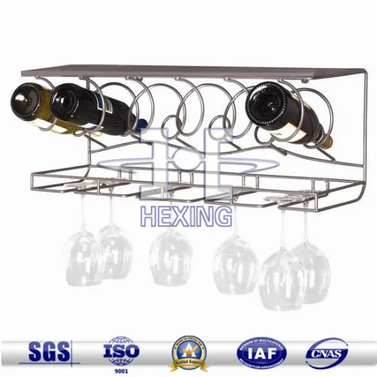 Good quality custom-made floor standing metal wire wine rack