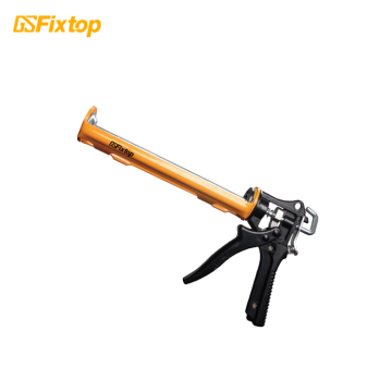 Pistol caulking tanpa wayar tahan lama dengan pemegang aluminium tugas berat, 10 "/250mm