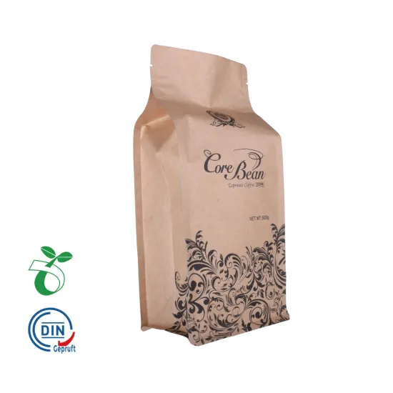 eco coffee bags with valve and ziplock