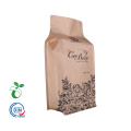 biologische afbegraadable koffie kraft papieren zakken met klepgroothandel verpakkingszak