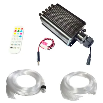 Wireless Starlight Headliner: Twinkle & Shooting Star LED Projector with Fiber Optic Cable for Bus & Car