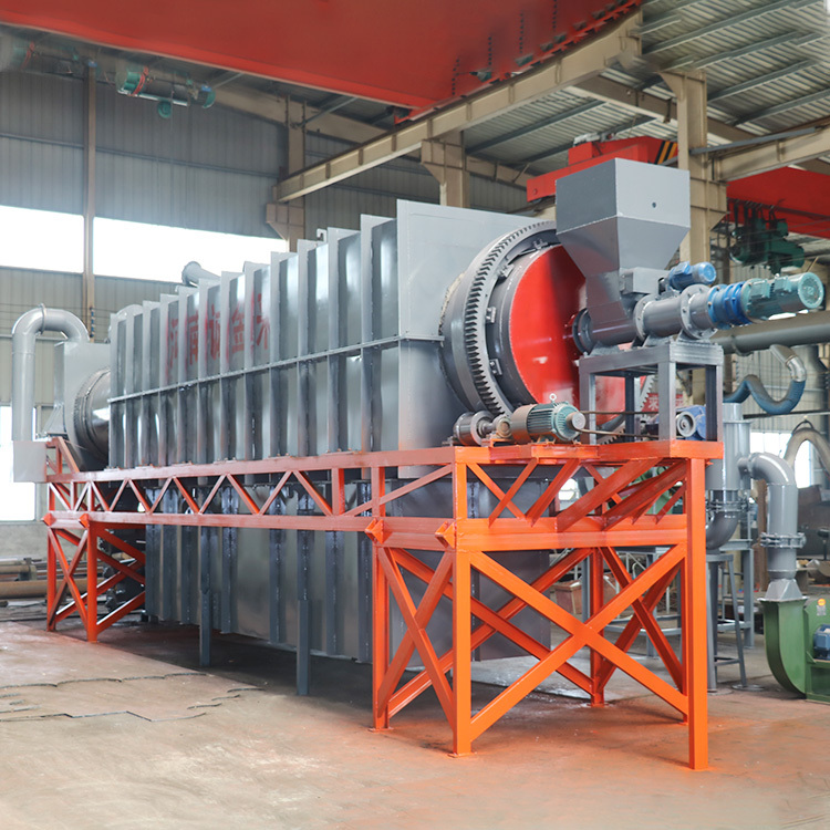 Single Cylinder Circular Carbonization Plant for Biomass Pyrolysis Hookah Charcoal Waste Treatment