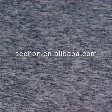 100%cotton heather grey knit fabric for T-shirt