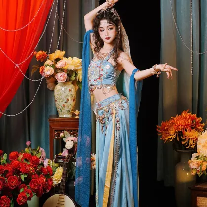 Spring and Summer Dunhuang Exotic Style Women's Hanfu Dress