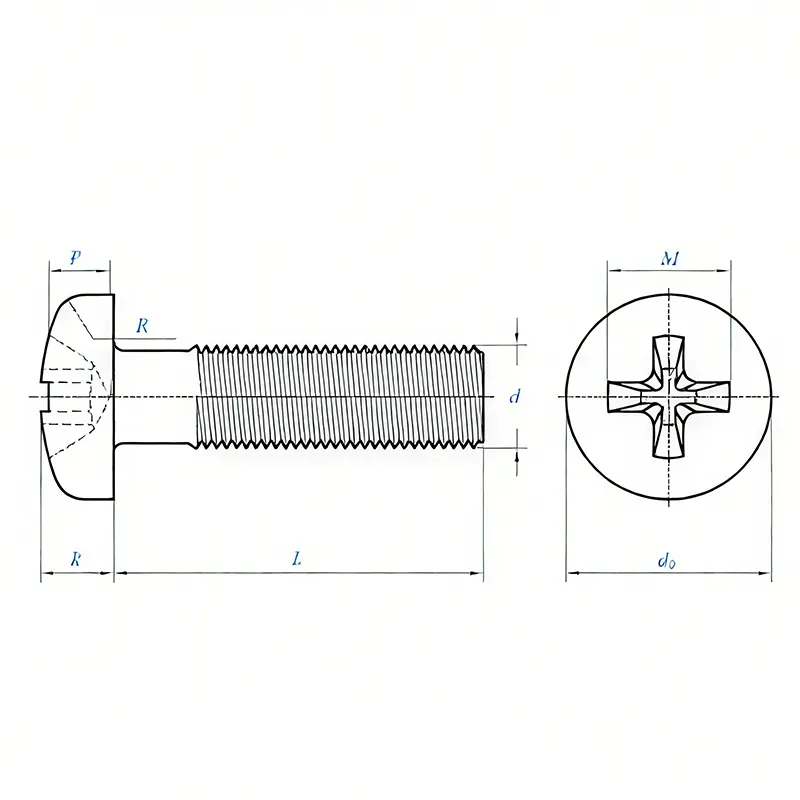 Stainless Steel Pan Head Machine Screw