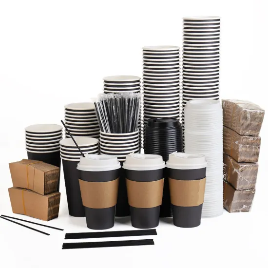 Wholesale Printing Disposable coffee Paper Cups