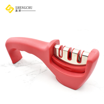 3-Stage Fast Kitchen Knife Sharpener - Tungsten Steel Diamond Ceramic Nonslip