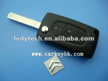 Good design,Citroen 307 3 buttons flip key with light button citroen remote control key