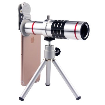 Hot Sale Smart Phone Lens: iPad iPhone Aluminum 18x Zoom Optical Telephoto Lens