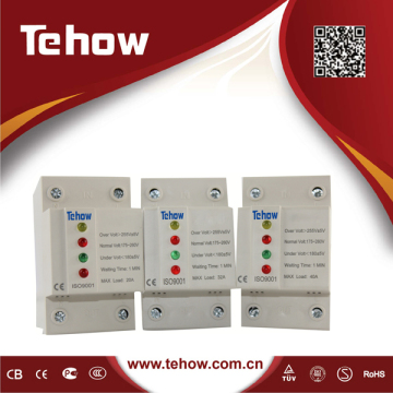 20A/32A/40A Over and Under Voltage Protector with ISO9001 CE Certified