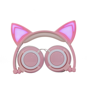 Cuffie stereo con orecchie da gatto Cuffie macoron