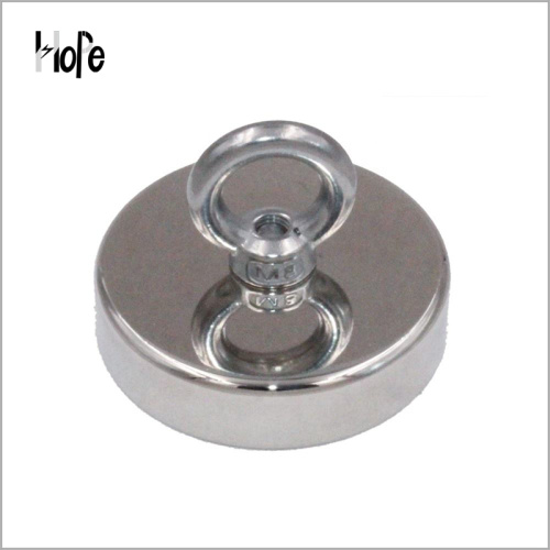 Magnetic products with countersunk hole and eyebolt