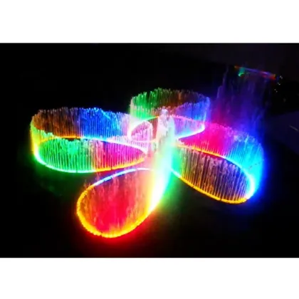 garden fountain lighting