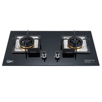 Cooking appliances kitchen gas stove built-in glass hob gas cooker 2 burner
