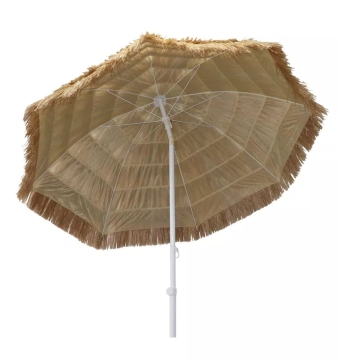 170T Polyester and PP Grass Straw Beach Umbrella