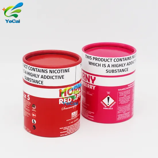 New design hot sale red packing tube , letter printed kraft tube packaging