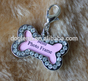 Bone Shape Custom Pet Id Tag / Wholesale Aluminum Blank Various Designs Dog ID Tag