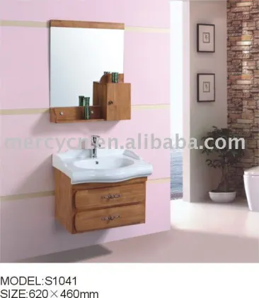 Bathroom Solid Wood Cabinet Small Bathroom Solid Wood Cabinet
