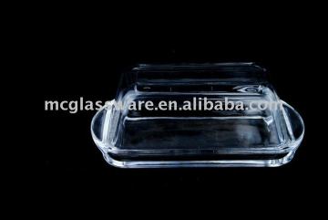 elegant clear butter dish