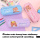 Custom cute honey bear style stationery canvas pencil case for school girls