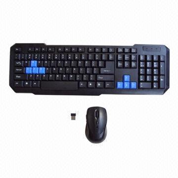 Mouse and keyboard combo, mini receiver, game keyboard and mouse, play and plug, easy to use