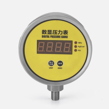 24VDC/22VAC/380VAC Smart Digital Pressure Gauge - LCD Display for PSI, MPA, KG/F