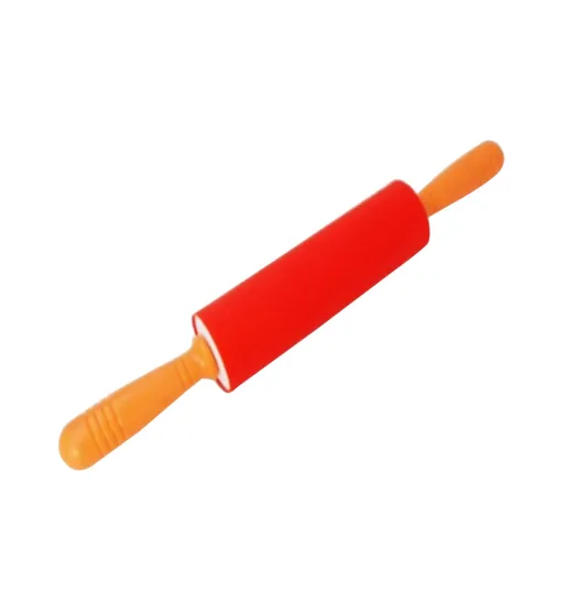 Silicone Rolling Pin with Plastic Handle