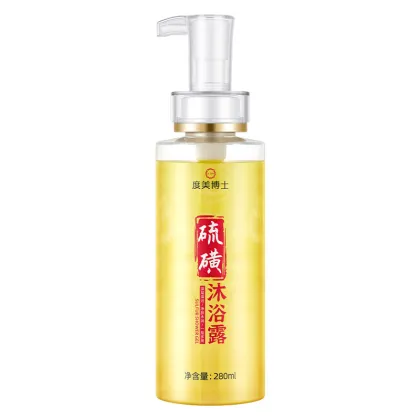 Dr. Dome Sulfur Shower Gel - Gentle Cleansing, Moisturizing & Long-Lasting Coconut Fragrance