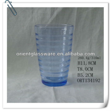 Blue glass drinking cup