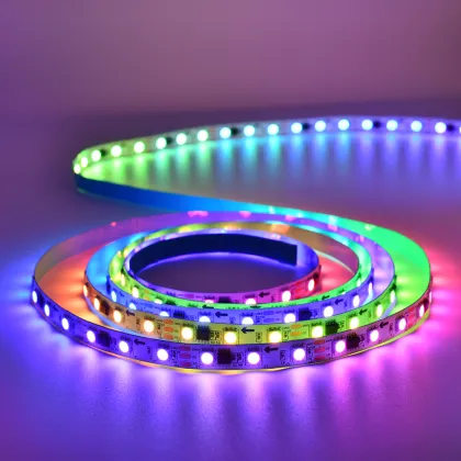 Best Selling 10mm Width RGB Light Strips with SMD5050 IC for Party Lighting