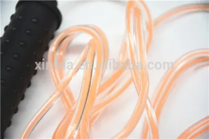 Wolf Tooth Style PP Handle Transparent PVC Jump Rope