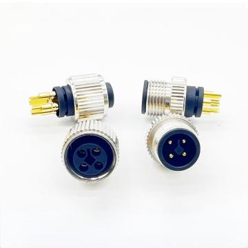 M12 T-Code 2-3-4pin Waterproof Wire End Head Femal Head+11.8L Double Mesh Screw Connector