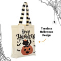 Жеке Halloween Басылған логотип Canvas Tote пакеттері