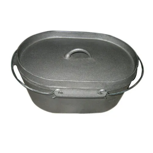 Big-BBQ Oval 7QT Cast Iron Dutch Oven