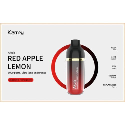 Kamry Akula 6000 퍼프 일회용 vape 키트